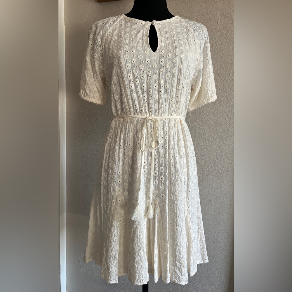 Madewell Cream Midi Dress